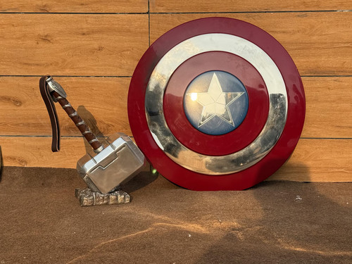 Steel captain america shield - steel,
