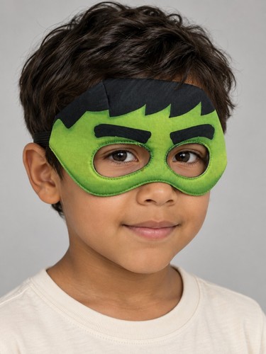 Kids green superhero hulk eye - hulk,